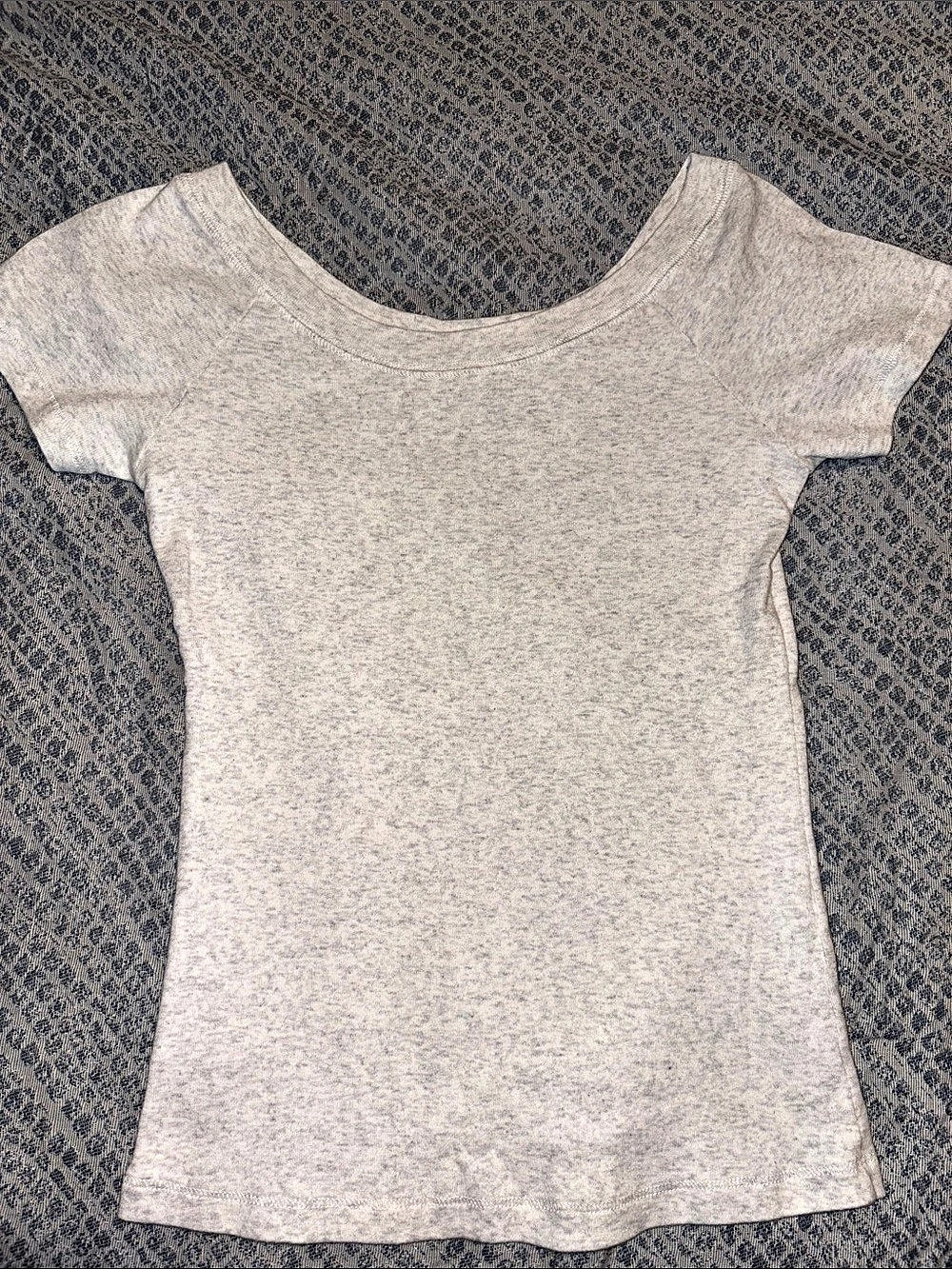 BRANDY MELVILLE NWOT Gray Short Sleeve Cotton Tee